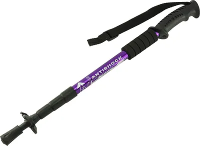 Produktbild von MidGard Teleskop Nordic Walking Stock, 50-110 cm höhenverstellbar, Antischock Dämpfung, Wanderstöcke Violett 1 Stk.