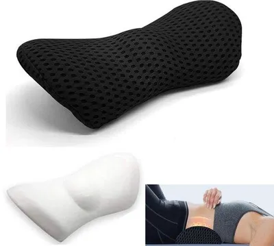Image de Coussin lombaire ergonomique en mousse à mémoire de forme – Idéal pour les sièges de voiture et de bureau
