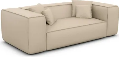 Produktbild von Kunstleder 2-Sitzer Couch Arelia Beige
