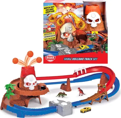 Obrázok produktu pre Dickie Hracia vozidlá Hracia sada Go Action / Play & Store Skull Vulcano Track Set 203336000