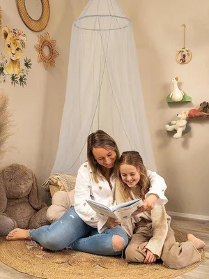 Produktbild von Baldakijn Kinderzimmer Muggenschutz Himmel Betthimmel für Babybett & Kinderbett