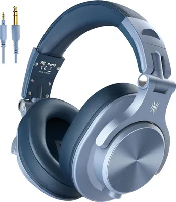 Image de Casque Over Ear avec câble, Casque Hi-Fi Studio fermé professionnel avec port de partage pour batterie électrique Piano Guitare AMP Enregistrement Monitoring