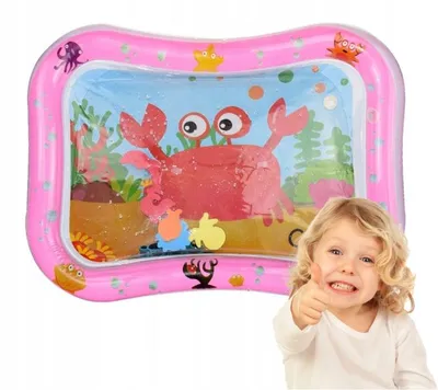 Produktbild von Aufblasbare Sensorik-Wassermatte für Babys, Rosa, XXL