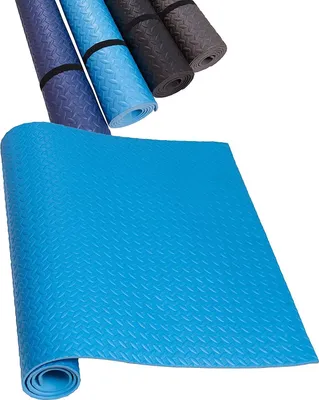 Obrázek produktu pro Podložka HD Fitness EVA 200x100cm, tloušťka 0,7cm - modrá - ochranná podložka pro veslovací trenažéry, protiskluzová a tlumící zvuk