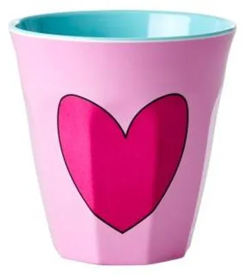Immagine prodotto di RICE Bicchiere Medium Melamina "Cuore" Pink