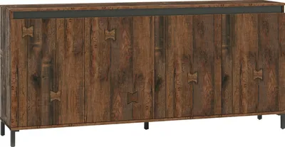 Produktbild von Sideboard >GENIO industrial< in Eiche, Holzwerkstoff - 184x84x40cm (BxHxT)