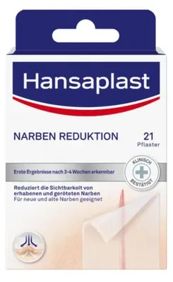 Produktbild von Hansaplast Narben Reduktion, 3,8 x 6,8 cm, Rechteckig, Transparent, 21 Stück(e)