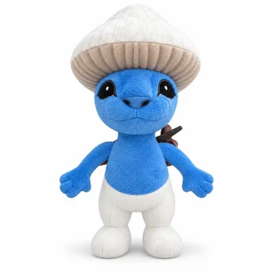 Obrázok produktu pre Wiztex Modrý Smurfík – plyšová hračka, 25 cm. Plyšová hračka Smurfov s vyšívanými očami