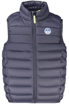 Produktbild von Nachhaltiges Ärmelloses Kinderhemd Blau mit Taschen & Reißverschluss