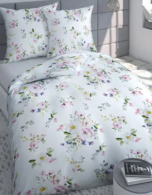 Obrázek produktu pro Bavlněné saténové povlečení 140x200 + 70x90 - 428 růže