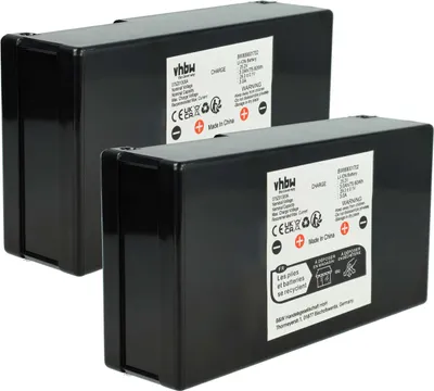 Produktbild von vhbw 2x Akku kompatibel mit Stiga Autoclip 158614, 225, 228, 223, 225s, 200, 127, 125, 158609, 158613, 158610 Rasenroboter (3000mAh 25,2V Li-Ion)