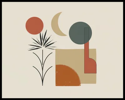 Immagine prodotto di Poster 76x60,5 cm Sole, Luna e Vita