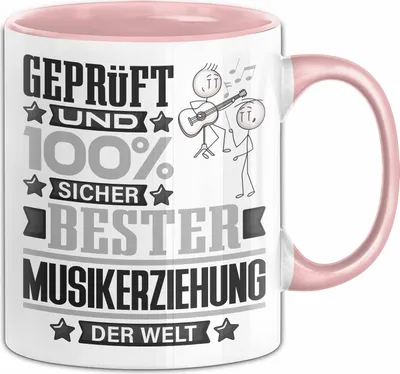 Produktbild von Musikerziehung Geschenk Lustiger Spruch für Musikerziehung Geschenkidee Bester Musikerziehung Der Welt (Rosa)