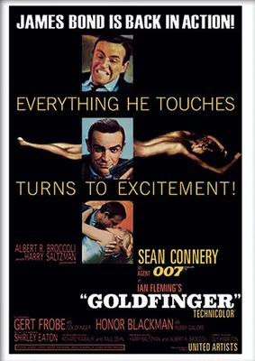 Immagine prodotto di James Bond - Goldfinger - Emozione - STAMPA ARTISTICA - 30x40 cm - Poster