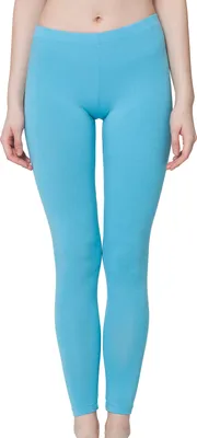 Produktbild von Celodoro Damen Leggings, stretchige Jersey Hose aus Baumwolle - Hellblau M