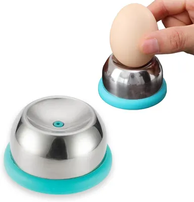 Produktbild von Eierpiekser grün, Edelstahl, für Frühstück