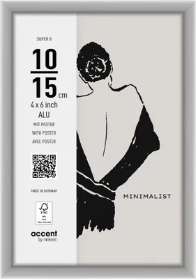 Produktbild von accent by nielsen Aluminium Bilderrahmen Super 8, 10x15 cm, Silber matt