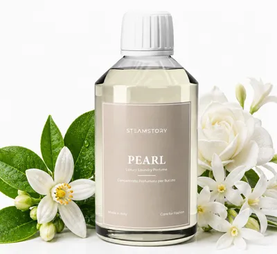 Produktbild von Steamstory Wäscheparfüm Pearl - Sanfter Duft mit Baumwollblüte und weißem Moschus - 250 ml