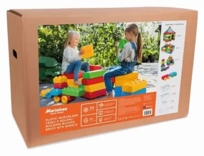 Image de Blocs de construction Briques avec roues 30el