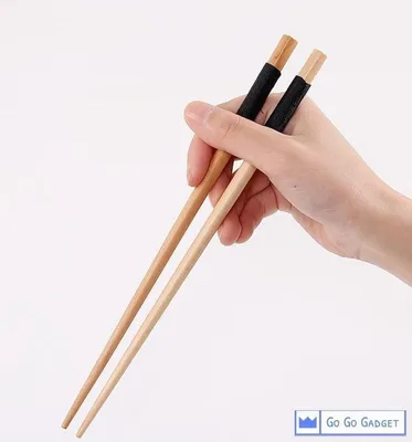 Immagine prodotto di Bacchette giapponesi – Realizzate a mano – In legno di castagno – Bacchette – Posate – Marrone chiaro/Nero