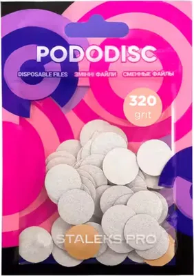 Produktbild von Staleks Pododisc Overlays Weiß 15 mm S 320 Körnung 50 Stück