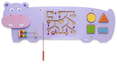 Imagen del producto de VIGA - Tabla sensorial manipulativa de hipopótamo. Certificación Método Montessori
