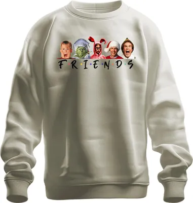 Produktbild von Friends Fröhliche Weihnachten Weihnachtsfilme - Christmas Xmas Uni Weihnachtspullover, Natur, M