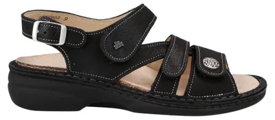 Produktbild von Finn Comfort Gomera, Damenschuhe, bequeme Sandale, Leder, Schwarz - Marken Finn Comfort, Schwarz, leder (brina)