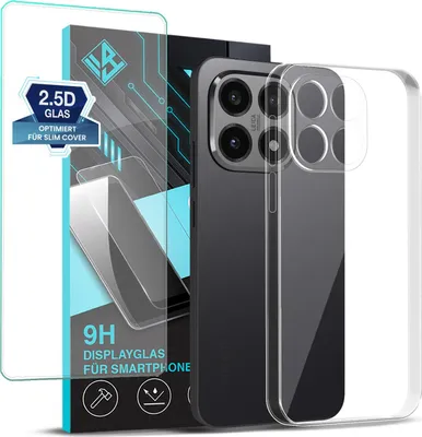 A product image showcasing a phone case and screen protector.