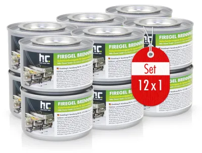 Produktbild von 12x 200g Firegel Brennpaste zum Warmhalten von Speisen