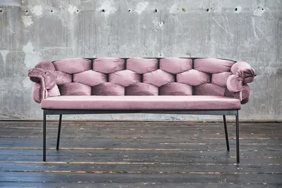 Produktbild von KAWOLA Bank MONTY Sitzbank 240cm Velvet rosa