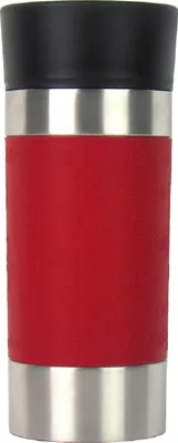 Produktbild von Isolierbecher – Tumbler – Fassungsvermögen 360ml – Doppelwandig mit Quick-Press Verschluss (Rot)