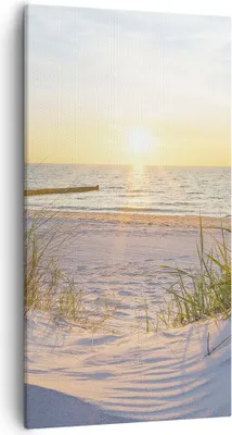 Produktbild von Bild auf Leinwand - Leinwandbild - Düne Strand Meer - 55x100cm - Wand Bild - Wanddeko - Wandbilder - Leinwanddruck - Bilder - Kunstdruck - Wanddekoration - Leinwand bilder - Wandkunst - PA55x100-3989