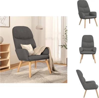 Image de vidaXL Fauteuil Relax Tissu gris clair - Fauteuil