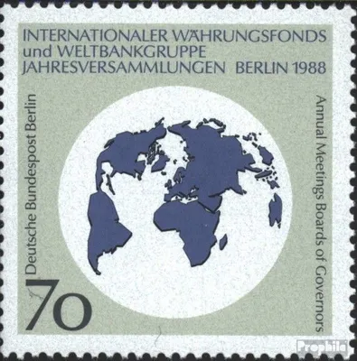 Produktbild von Briefmarken Berlin (West) 1988 Mi 817 (kompl.Ausgabe) postfrisch Währungsfonds