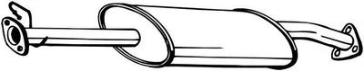 Produktbild von BOSAL 211-073 Mittelschalldämpfer Schalldämpfer für LAND ROVER Defender SUV (L316) Defender Pickup (L316) Defender SUV Cabrio (L316)