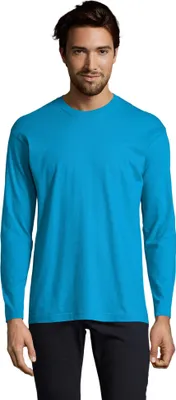 Image de SOLS - T-shirt manches longues "Monarch" pour homme LT1742 (5XL) (Aquablau)