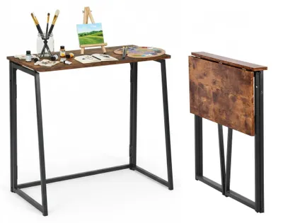 Obrázek produktu pro Nábytek FurnitureR – Kompaktní pracovní a kreslicí stůl, rozměry 80 × 40 cm, úsporný skládací design