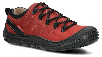 Produktbild von nagaba Wanderschuhe Damen Lederschuhe Trekkingschuhe Frauen, Rot, 40