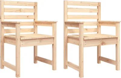 Produktbild von vidaXL Gartenstühle 2 Stk. 60x48x91 cm Massivholz Kiefer