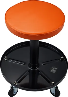 Produktbild von SucceBuy Mechanic Stool, 250 LBS Rolling Pneumatic Creeper Garage Sitz, verstellbare Höhe 22 in-28 in gepolsterte Rolling Workshop Stool mit Werkzeugablage, für Garage, Shop