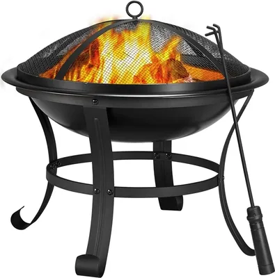 Produktbild von Yaheetech Feuerstelle Garten, Feuerkorb,  Feuerschale, Feuerschale für Außenterrasse Hinterhof Campinggarten, Firepit Terrasse