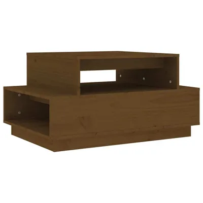 Produktbild von vidaXL Couchtisch Honigbraun 80x55x40,5 cm Massivholz Kiefer