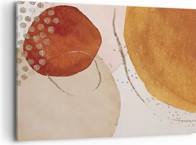 Produktbild von Bild auf Leinwand - Leinwandbild - Einteilig - Orange Abstraktion Flecken - 100x70cm - Wand Bild - Wanddeko - Wandbilder - Leinwanddruck - Bilder - Wanddekoration - Leinwand bilder - AA100x70-4696