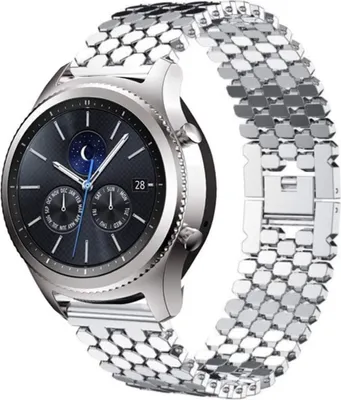 Produktbild von Strap-it Samsung Gear S3 Stahl-Fischarmband (Silber)