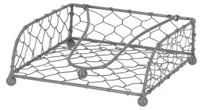 Imagen del producto de Soporte para servilletas de metal de Esschert Design; modelo C2084; 18,4 x 18,4 x 6,3 cm