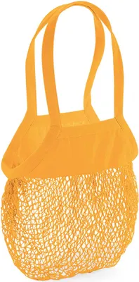 Produktbild von Westford Mill W150 | Organic Baumwolle Mesh Grocery Bag 38 x 41 cm - Farbe: Amber - Größe: One Size