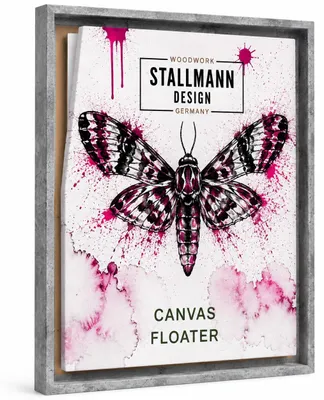 Produktbild von Stallmann Design Schattenfugenrahmen 90x120 cm | Farbe: Beton | Leer-Rahmen für Leinwände auf Keilrahmen | mit Montagezubehör | ohne Glas und Rückwand