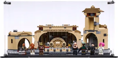 Productafbeelding van Zwarte displayvitrine voor LEGO® Star Wars 75326 – Boba Fetts troonzaal