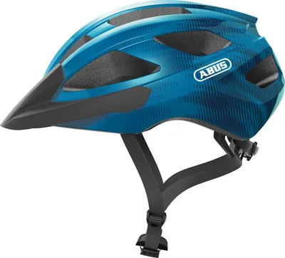 Produktbild von ABUS Rennradhelm Macator - sportiver Fahrradhelm für Einsteiger - auch für Zopfträger/-innen - für Damen und Herren - Blau, Größe M (52-58 cm)